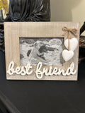 Sass & Belle Best Friends Heart Single Photo Frame Chic Gift