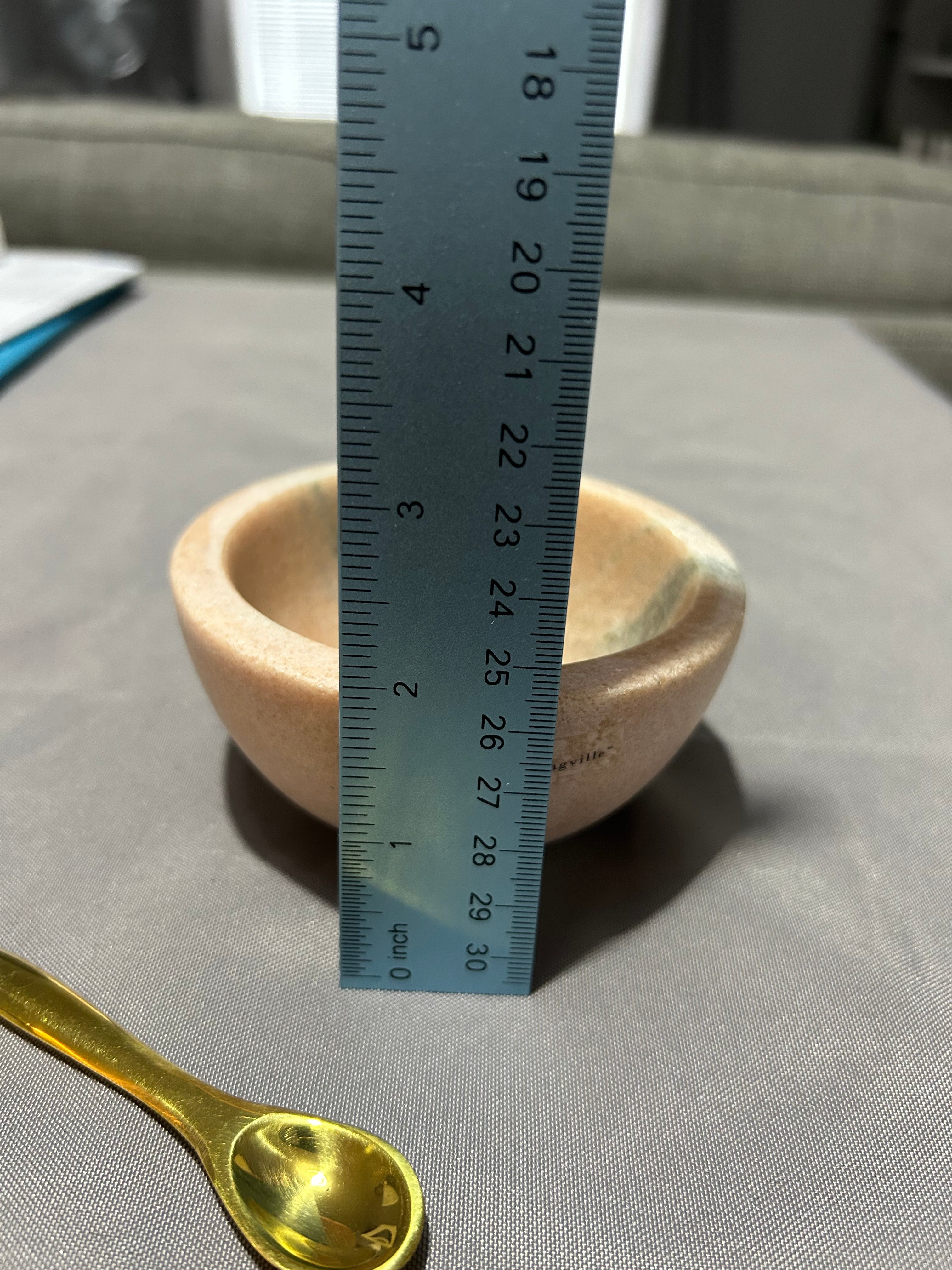 Bloomingville Zen Marble Serving Bowl L10 x H5 x W10 cm