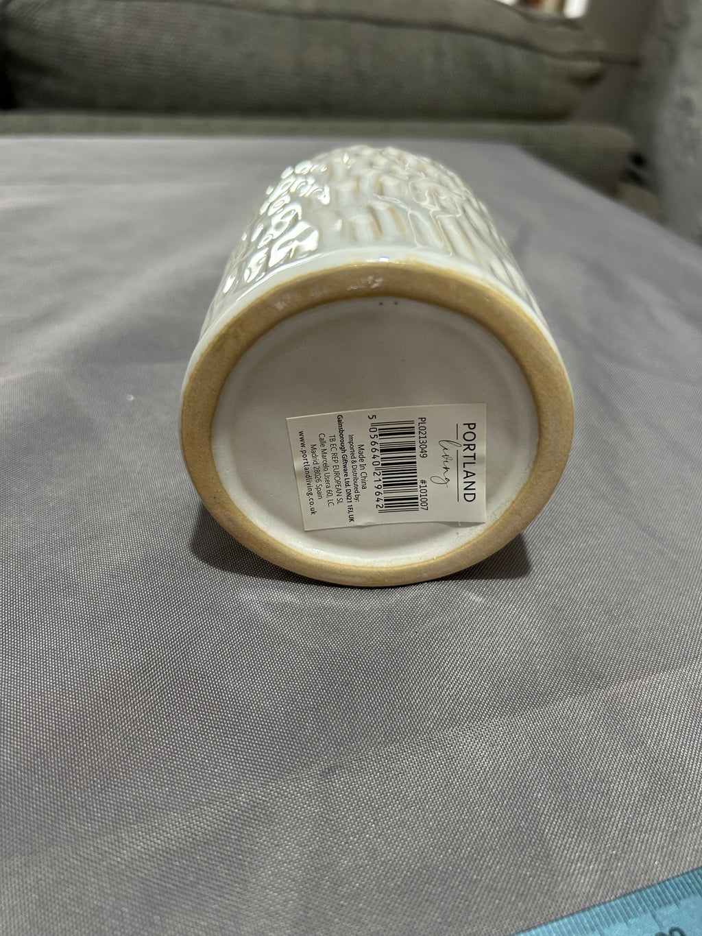 Portland Glazed Ceramic Flower Vase 11cm