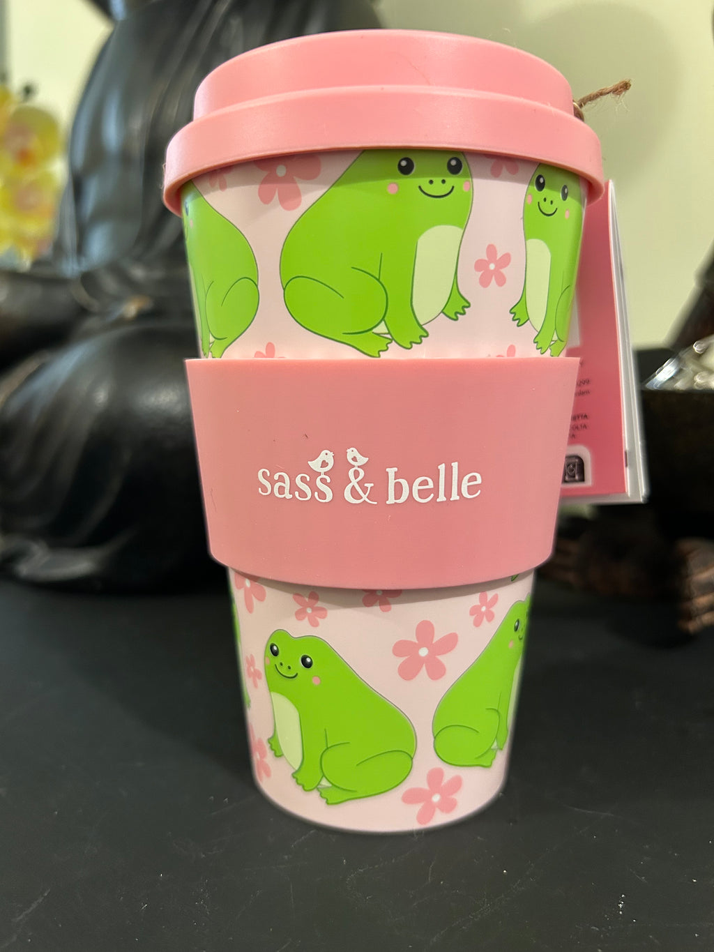 Sass & Belle Frog Travel Coffee Cup