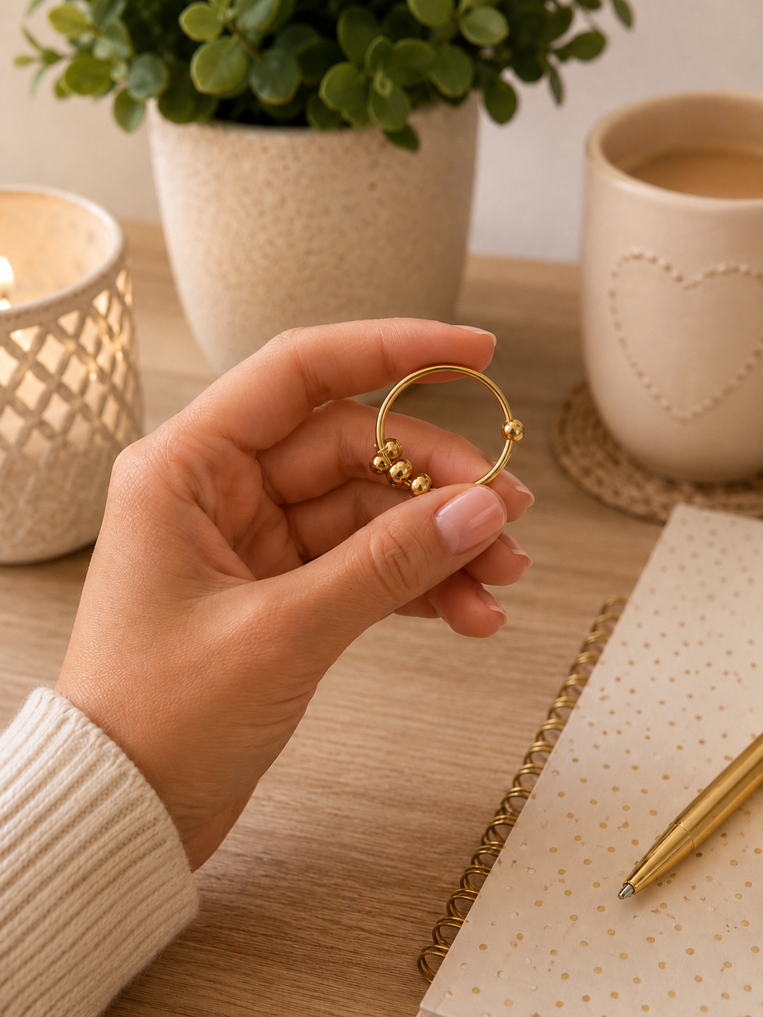 Rain or Shine Anti Anxiety Fidget Ring