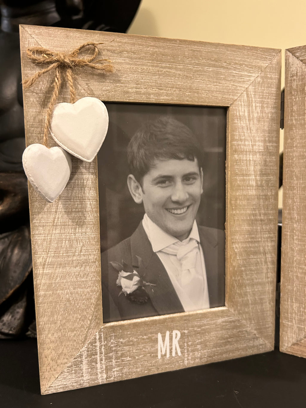 Sass & Belle Mr & Mrs Shabby Chic Double Photo Frame