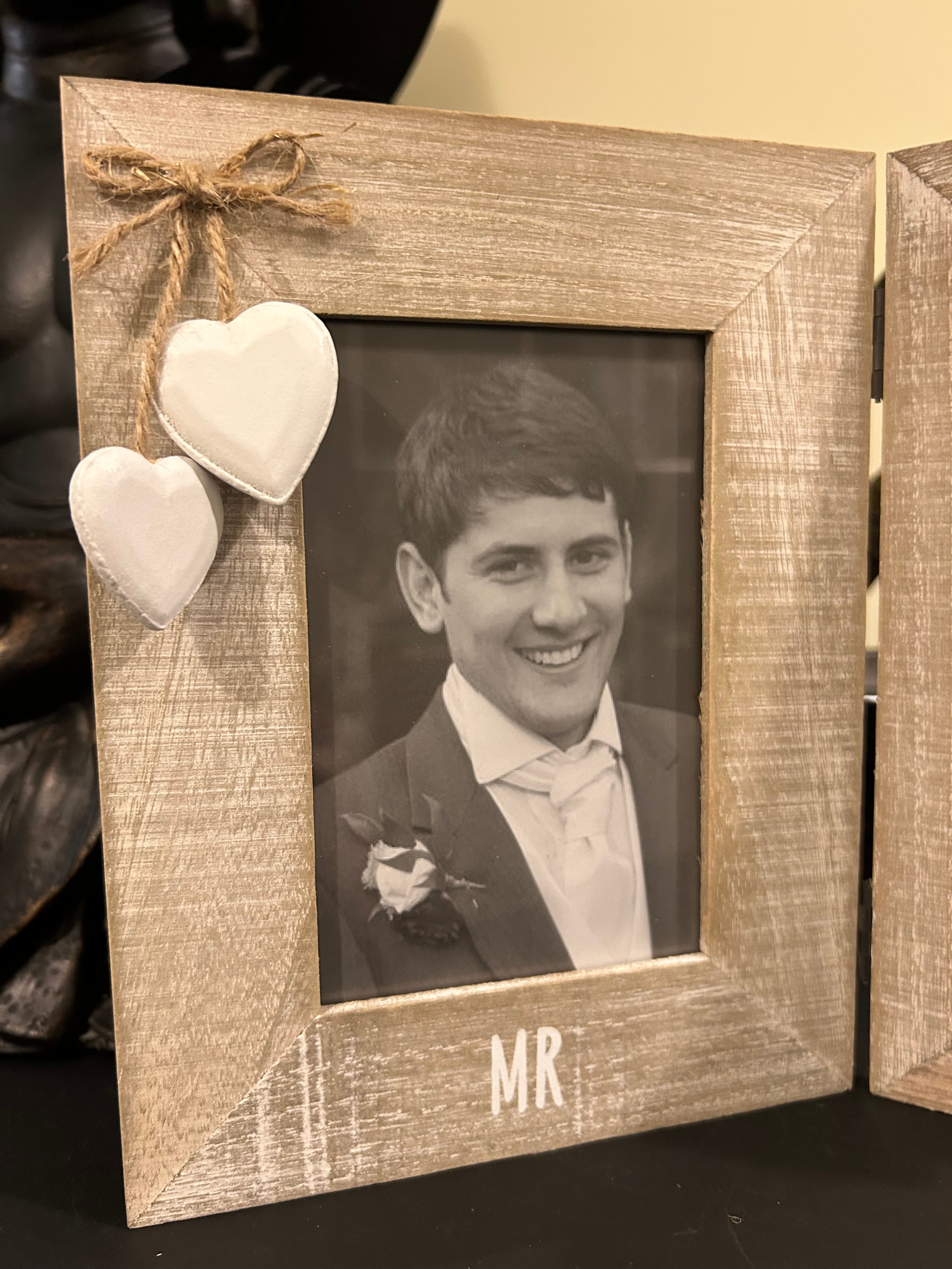 Sass & Belle Mr & Mrs Shabby Chic Double Photo Frame
