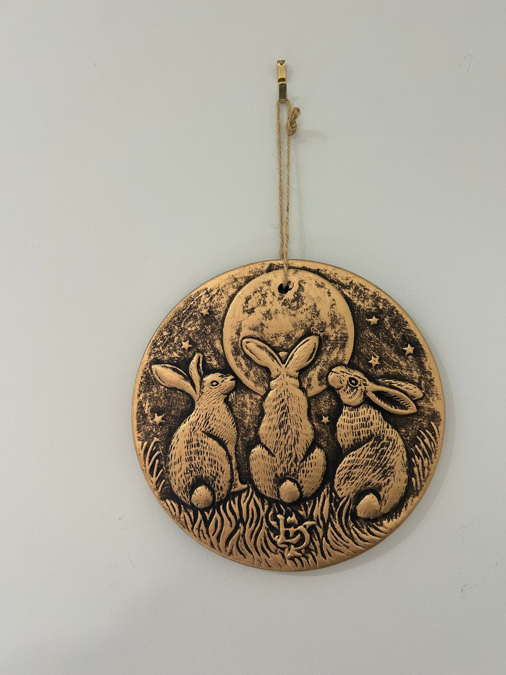 Bronxe terracotta wall plaque