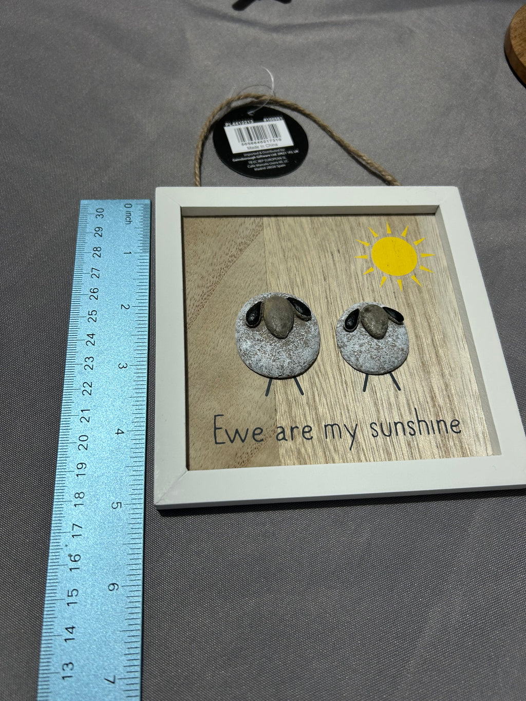 Portland Living Ewe Are My Sunshine Pebble Hanger 13cm