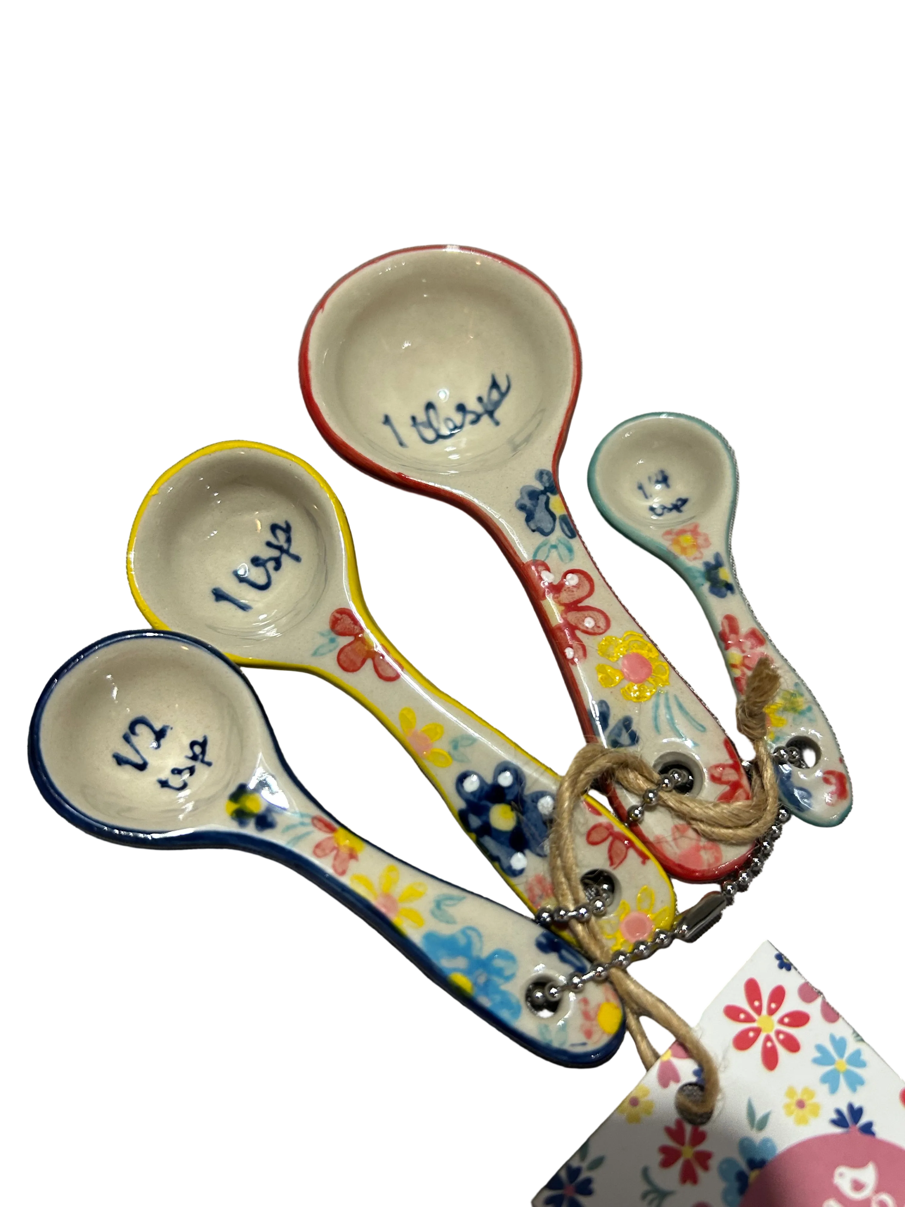 Sass & Belle Folk Floral Measuring Spoons Set of 4
