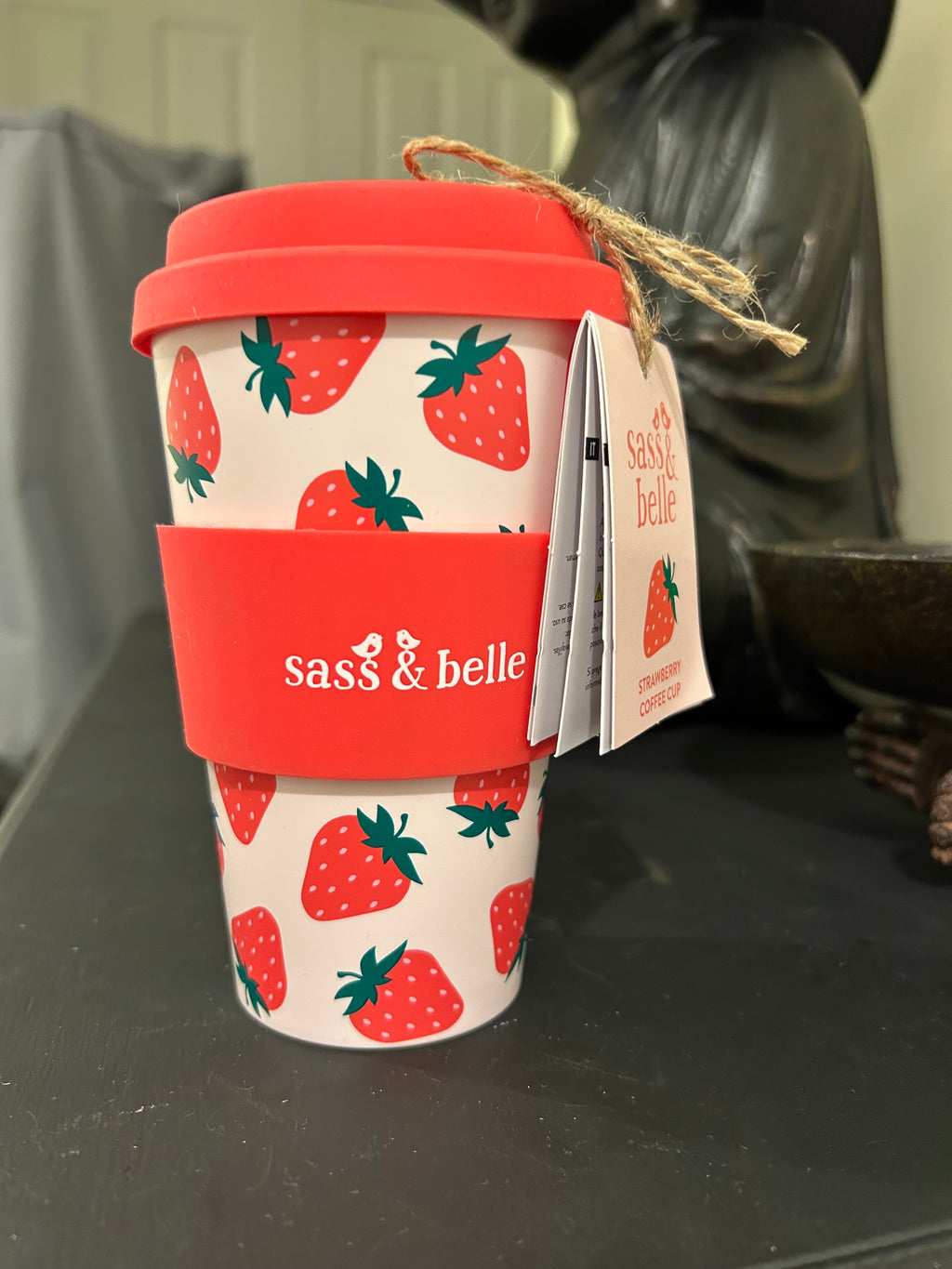 Sass & Belle Strawberry Coffee Travel Cup