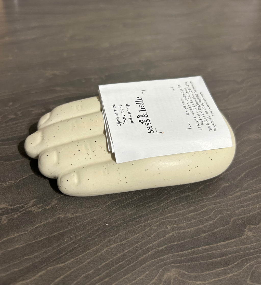 Hand Incense Holder 100% Stoneware