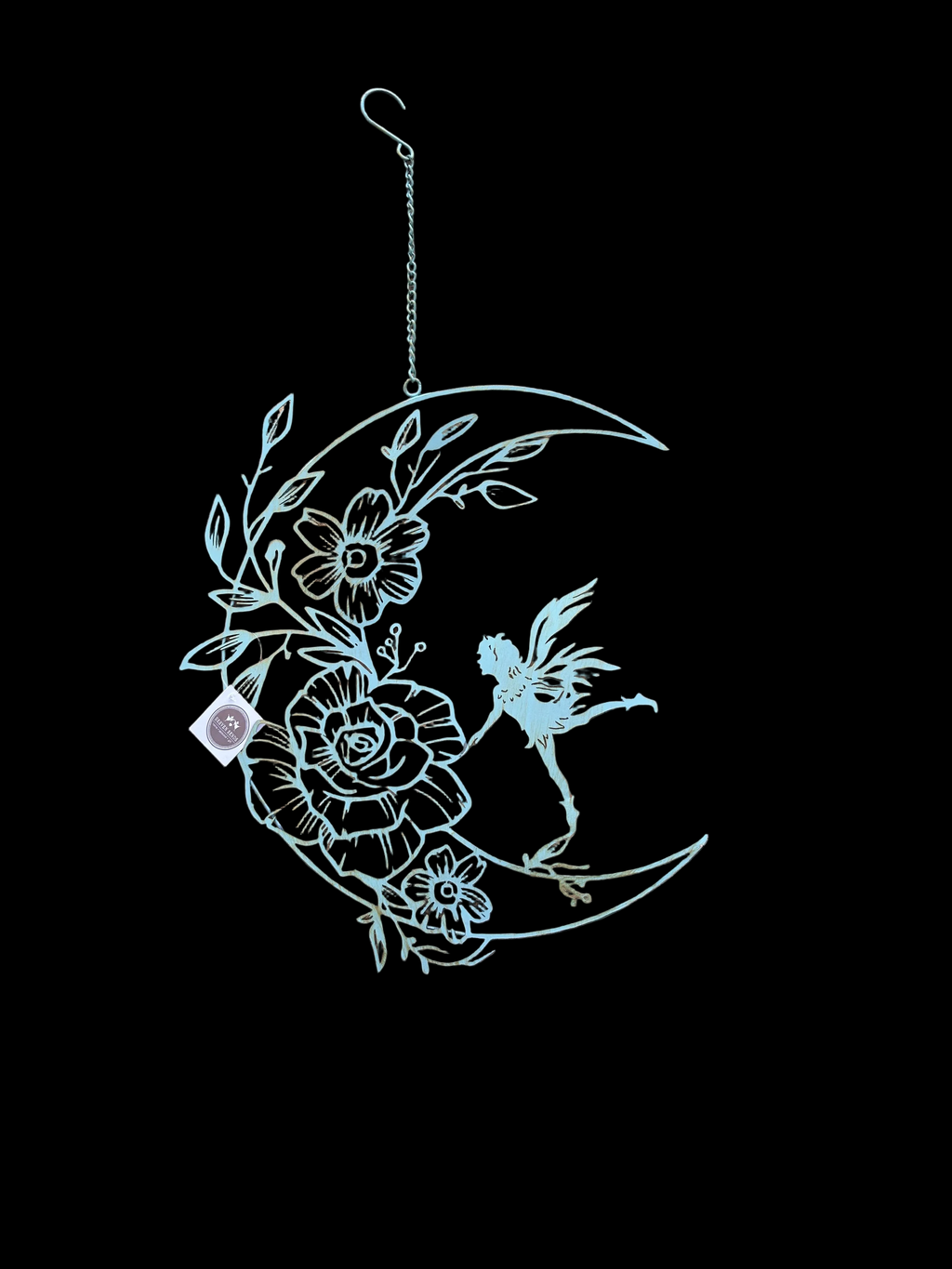 Fairy on Crescent Moon Hanger