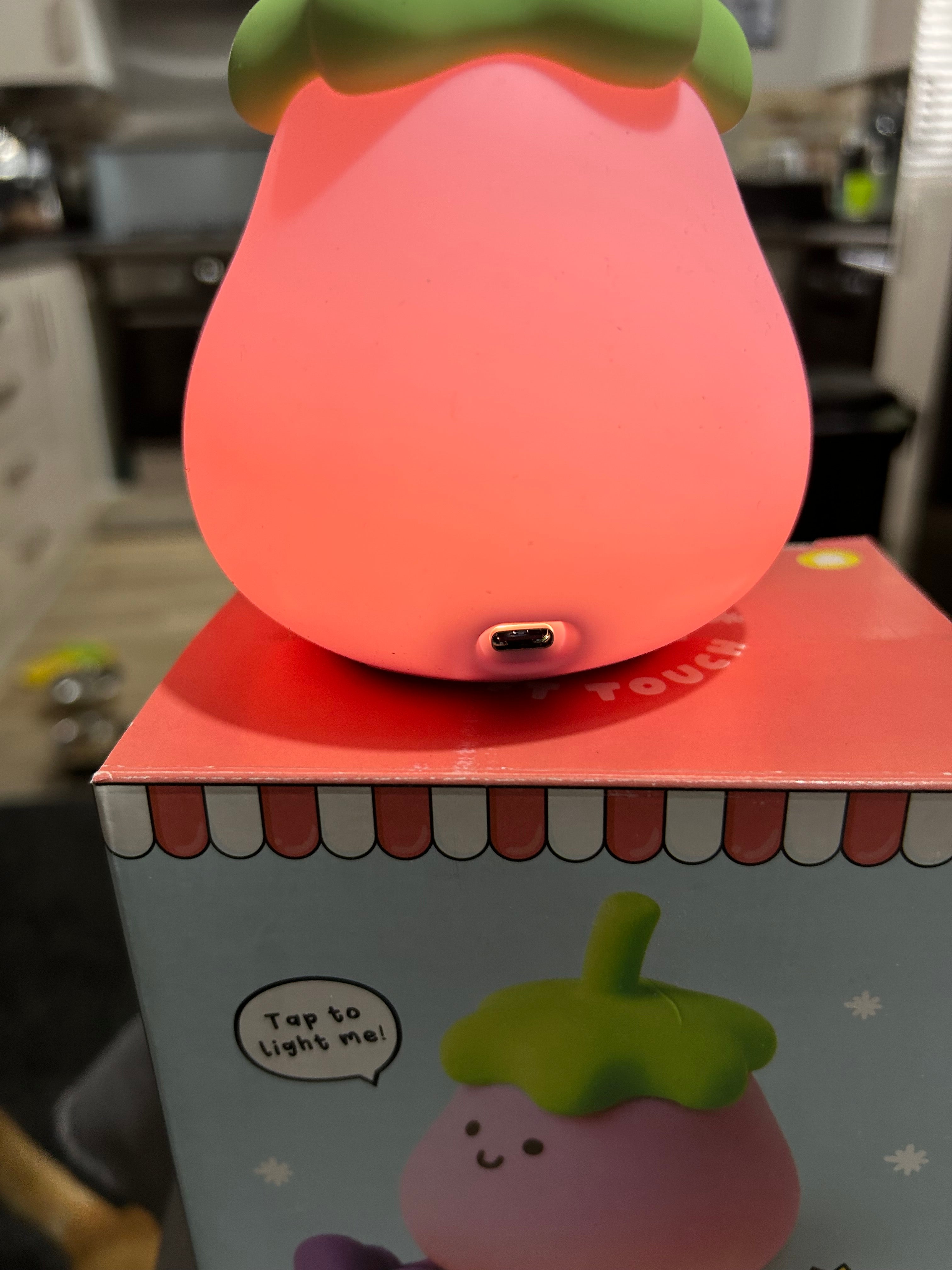 Aubergine LED Night Light & Phone Stand