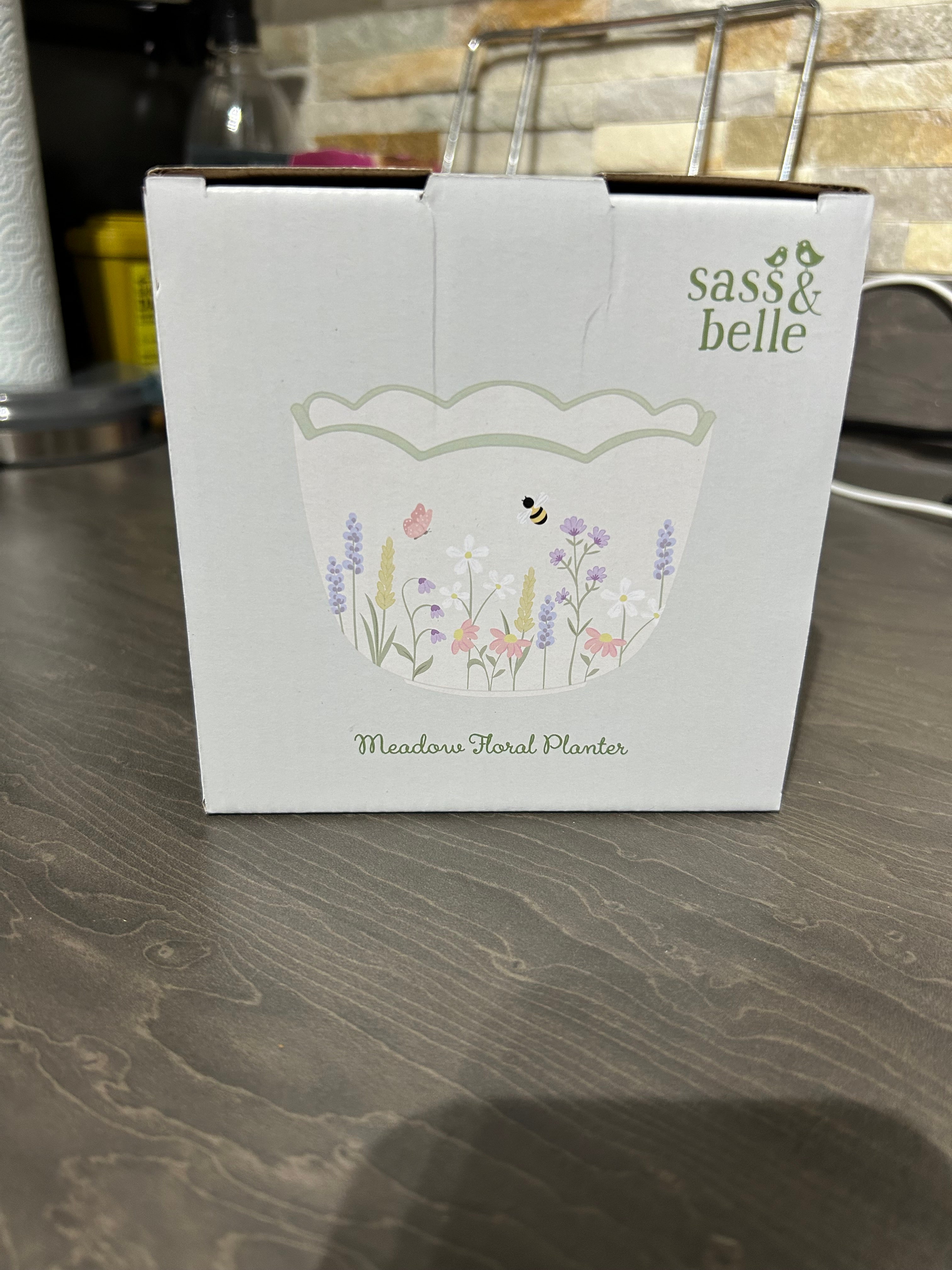 Sass & Belle Meadow Floral Planter