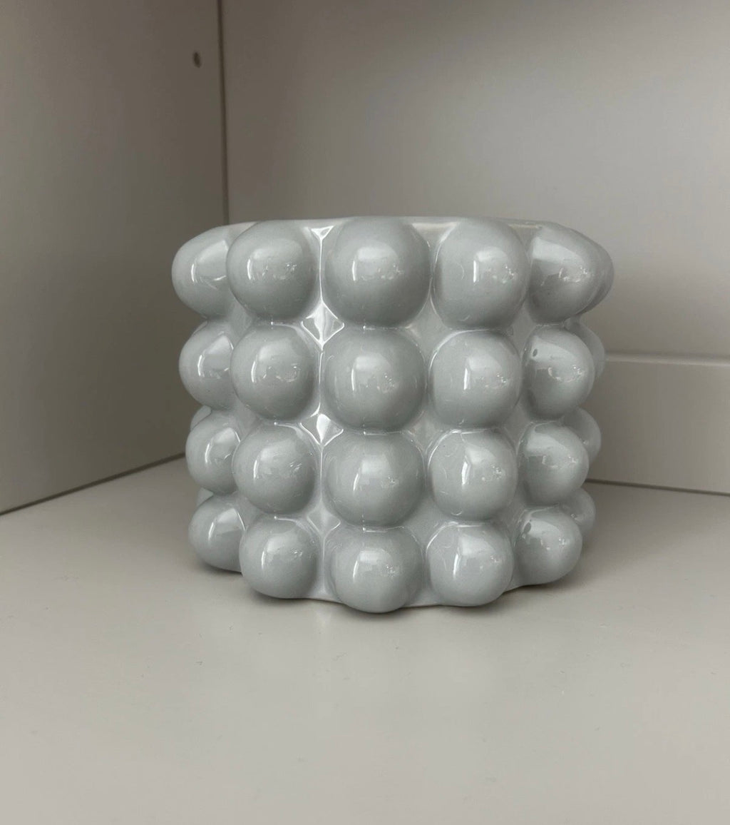 Sass & Belle Grey Bobble Planter Ceramic