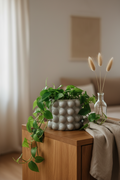 Sass & Belle Grey Bobble Planter Ceramic