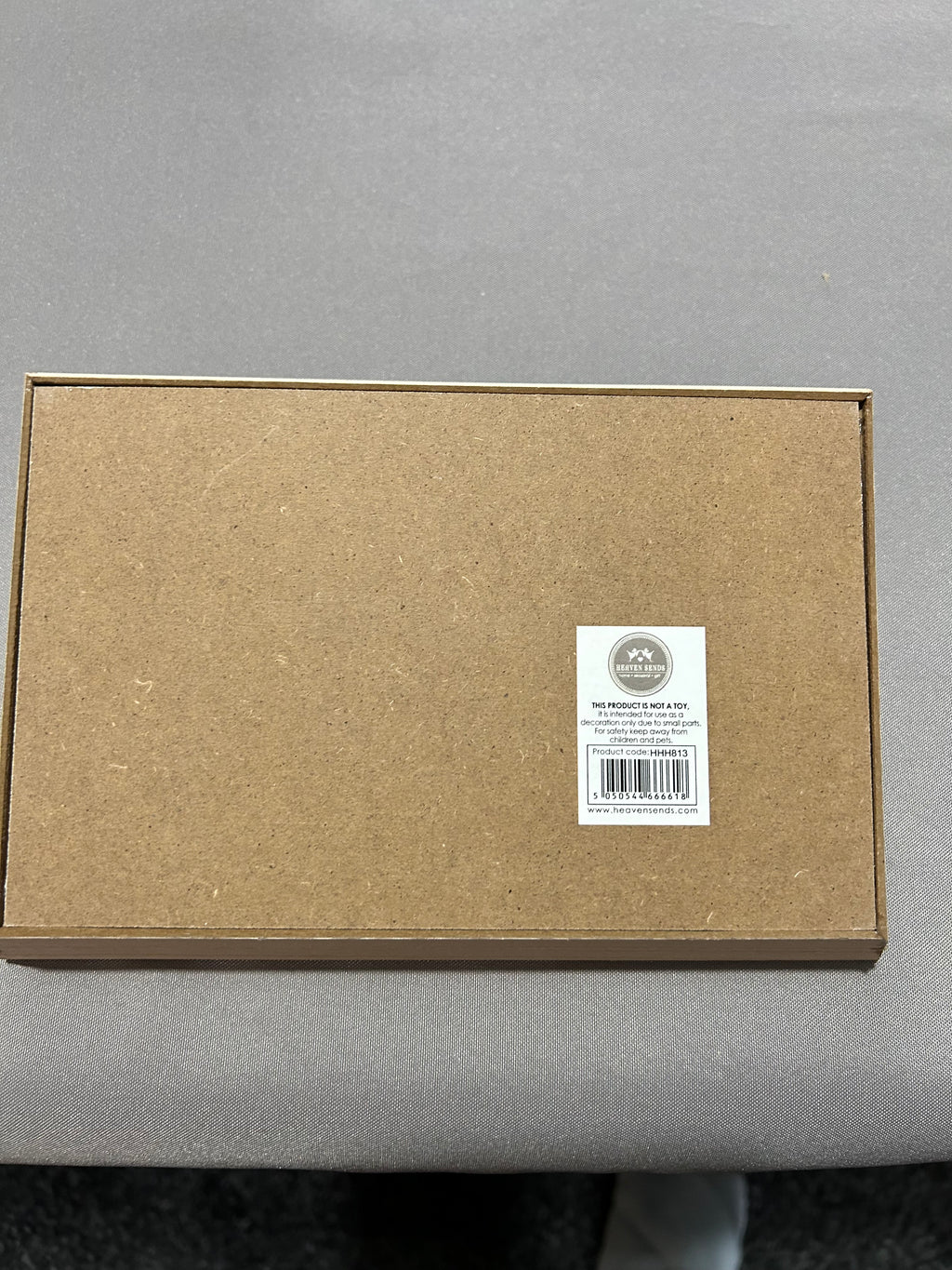 reverse side of tray