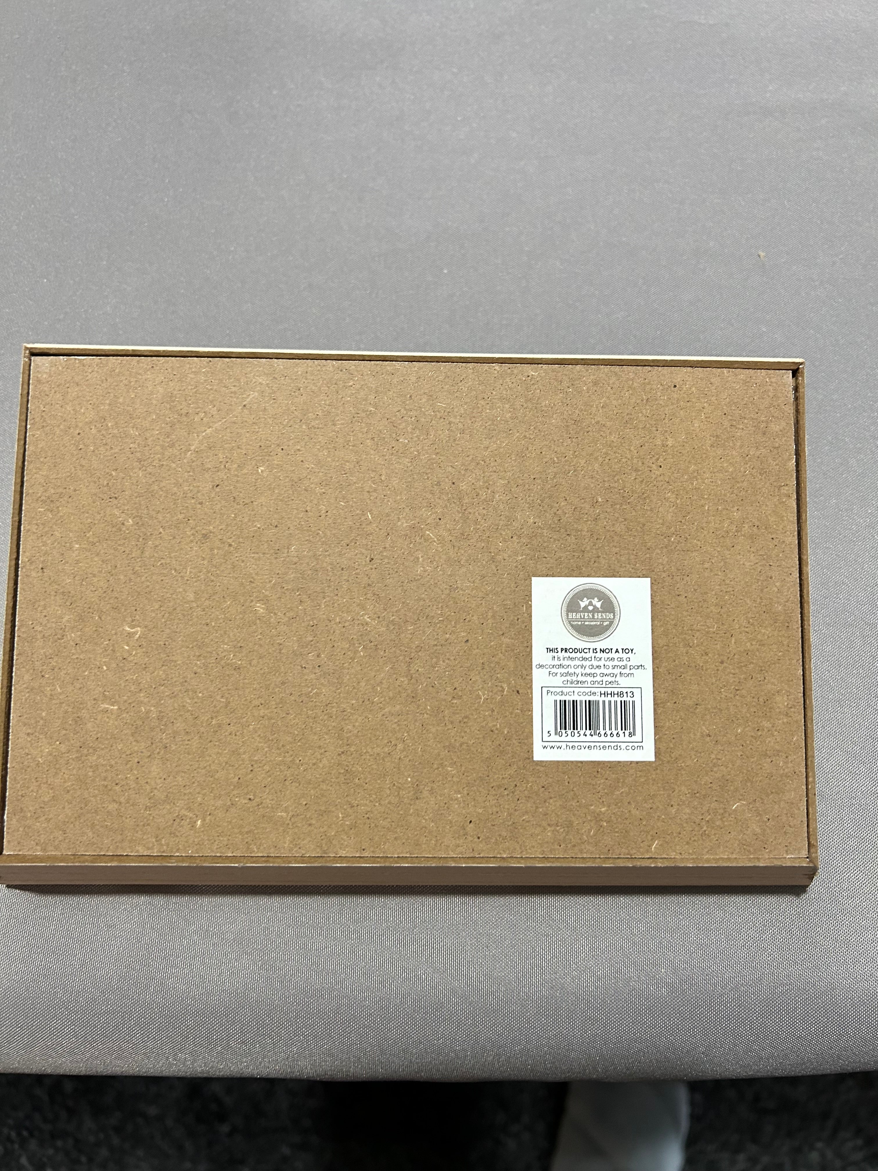 reverse side of tray