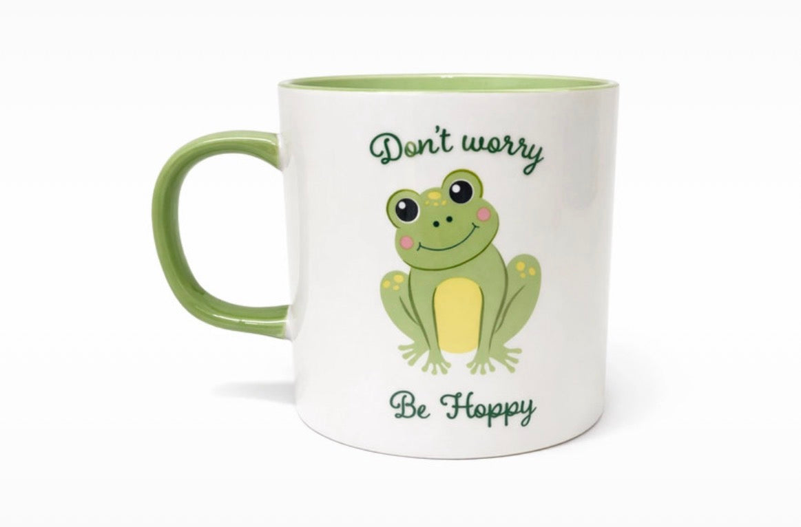 Don’t Worry Be Hoppy Ceramic Mug 300ml Coffee Tea Cup