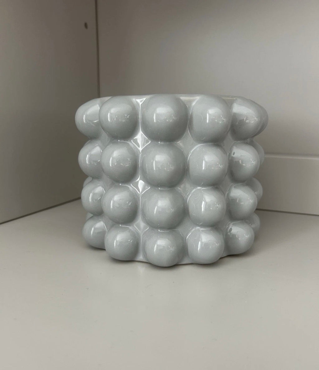 Sass & Belle Grey Bobble Planter Ceramic