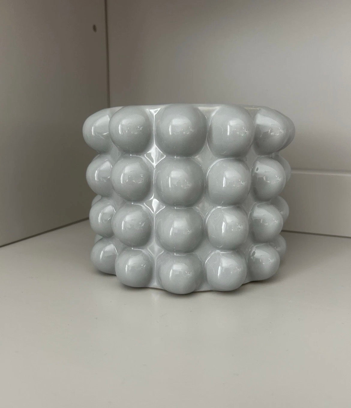 Sass & Belle Grey Bobble Planter Ceramic