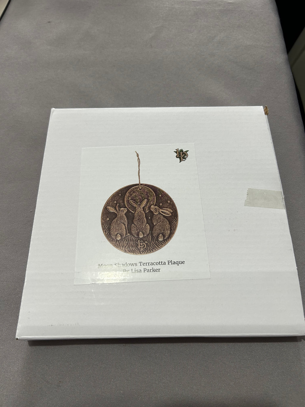 Moon Shadows Terracotta Plaque by Lisa Parker