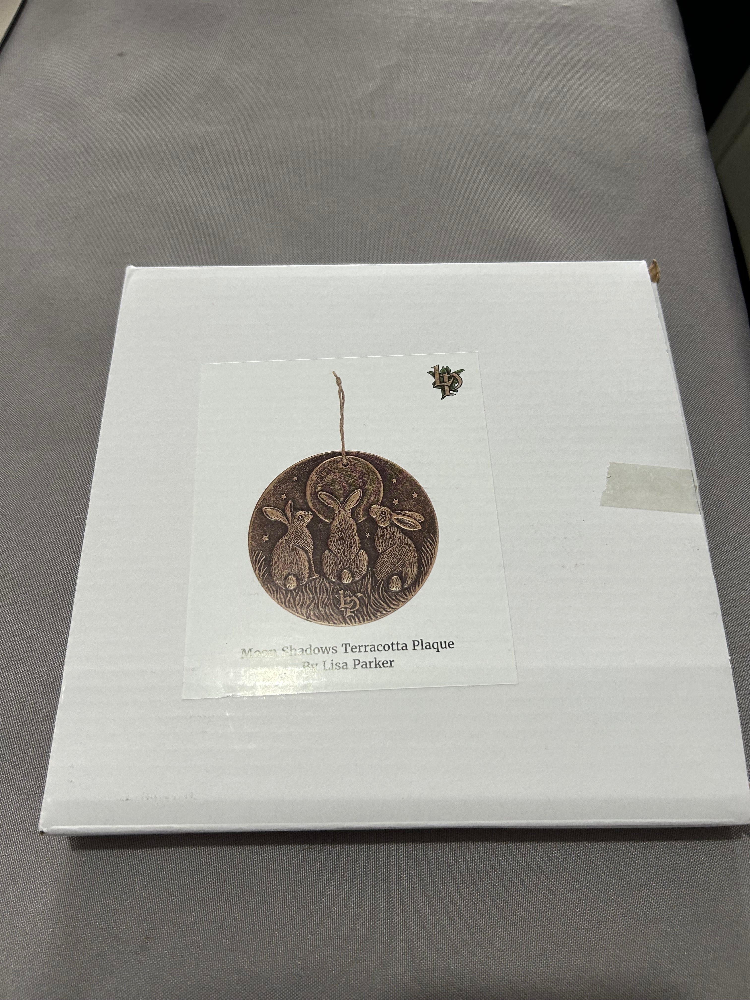 Moon Shadows Terracotta Plaque by Lisa Parker