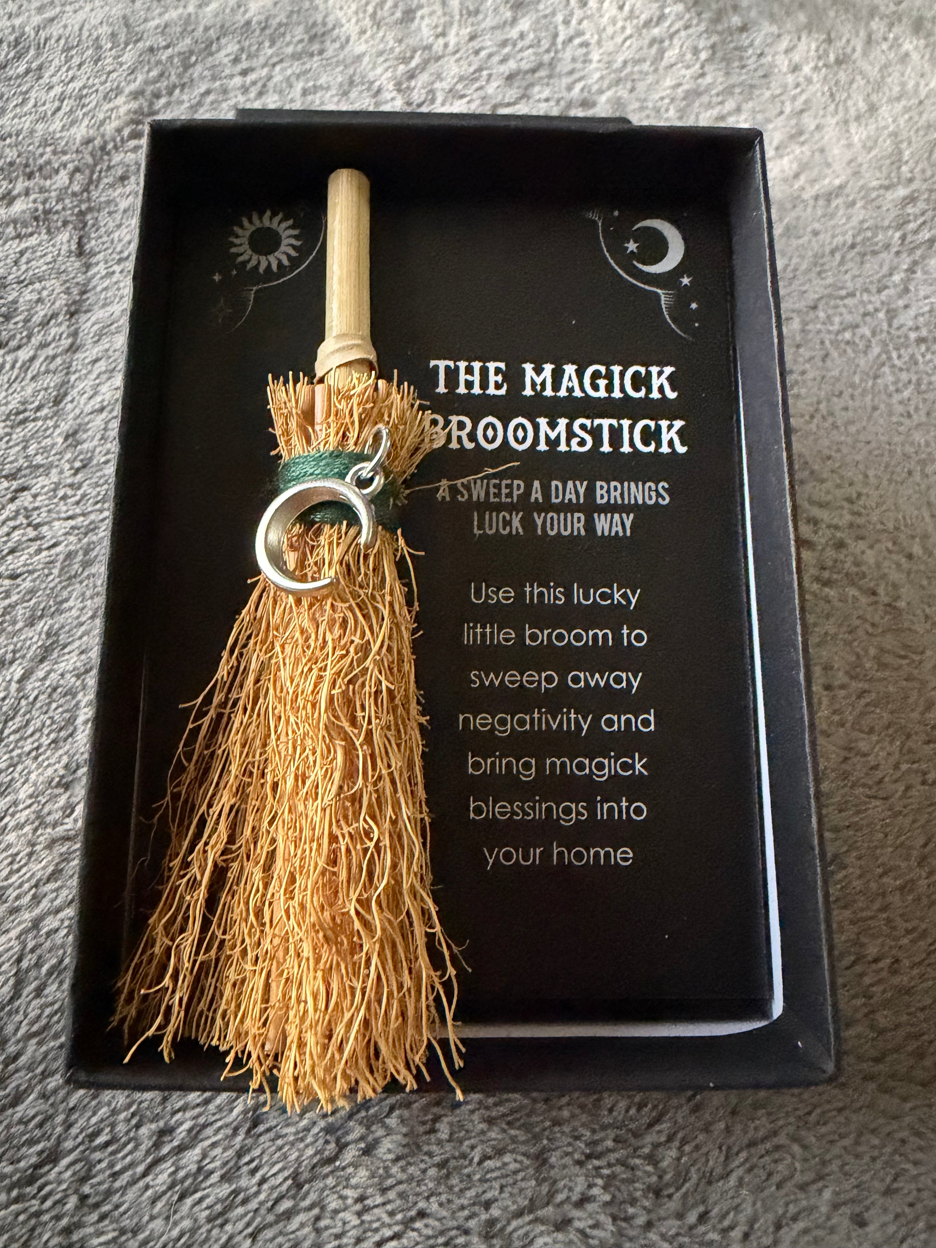 Crescent Moon Mini Lucky broomstick