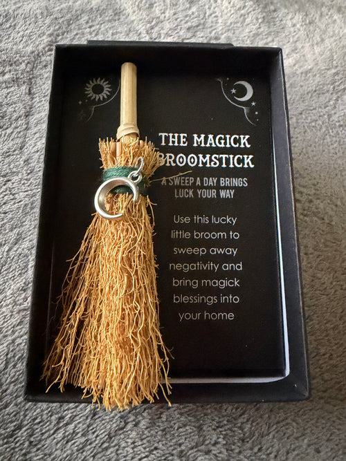Crescent Moon Mini Lucky broomstick
