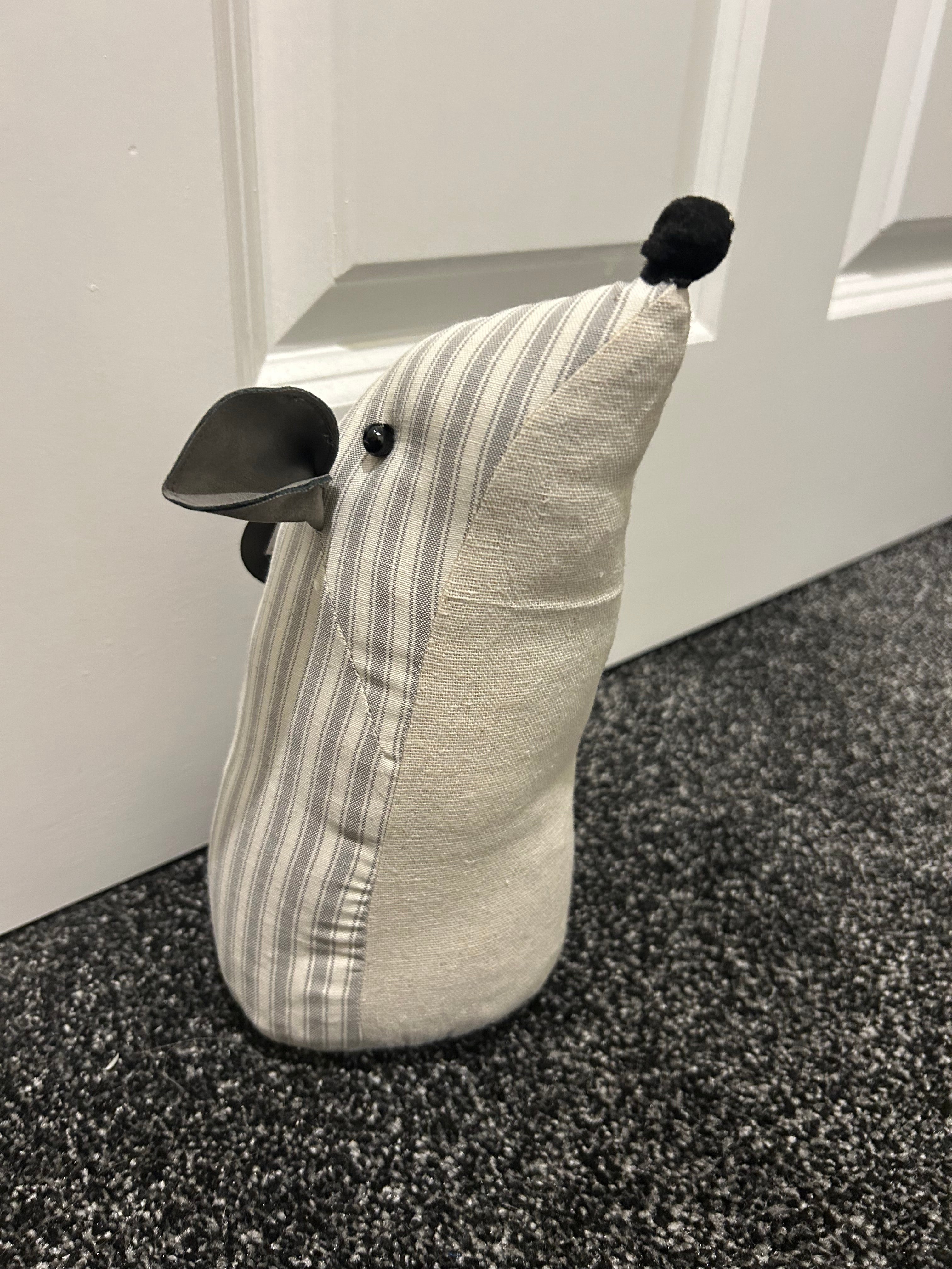 Mouse Striped Door Stop 26cm