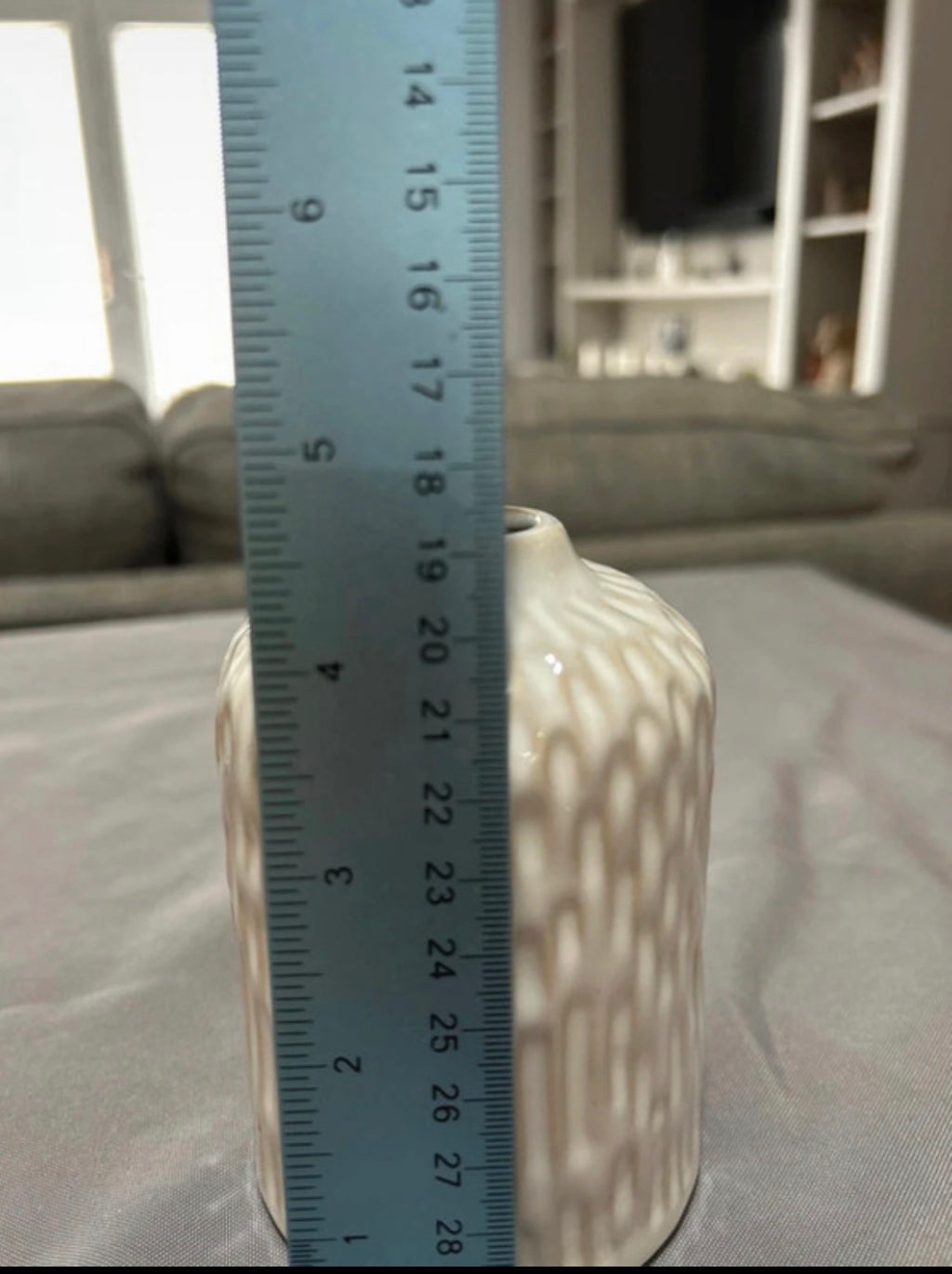 Portland Glazed Ceramic Flower Vase 11cm