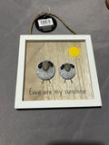 Portland Living Ewe Are My Sunshine Pebble Hanger 13cm