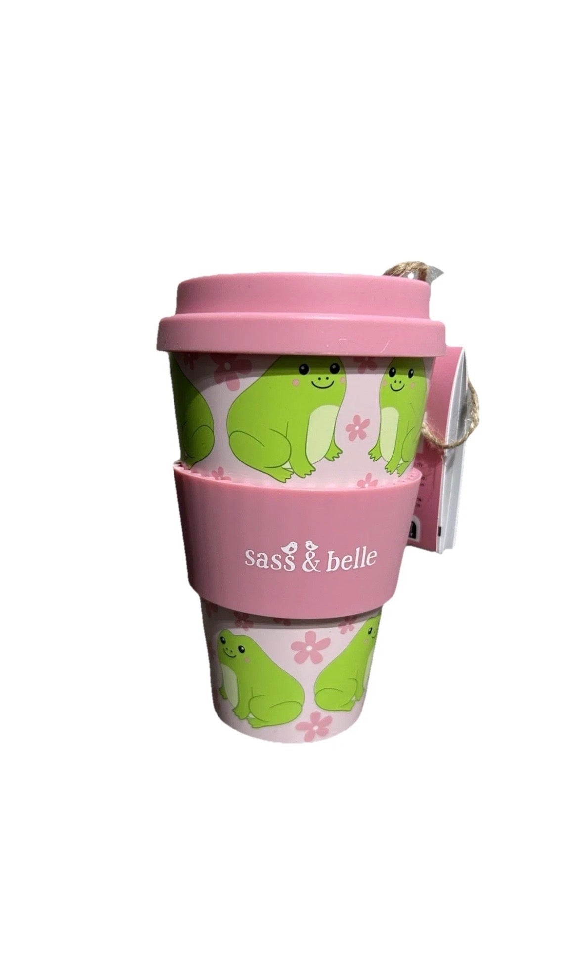 Sass & Belle Frog Travel Coffee Cup