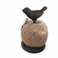 Cast Iron Rustic Twine Holder with Bird Design