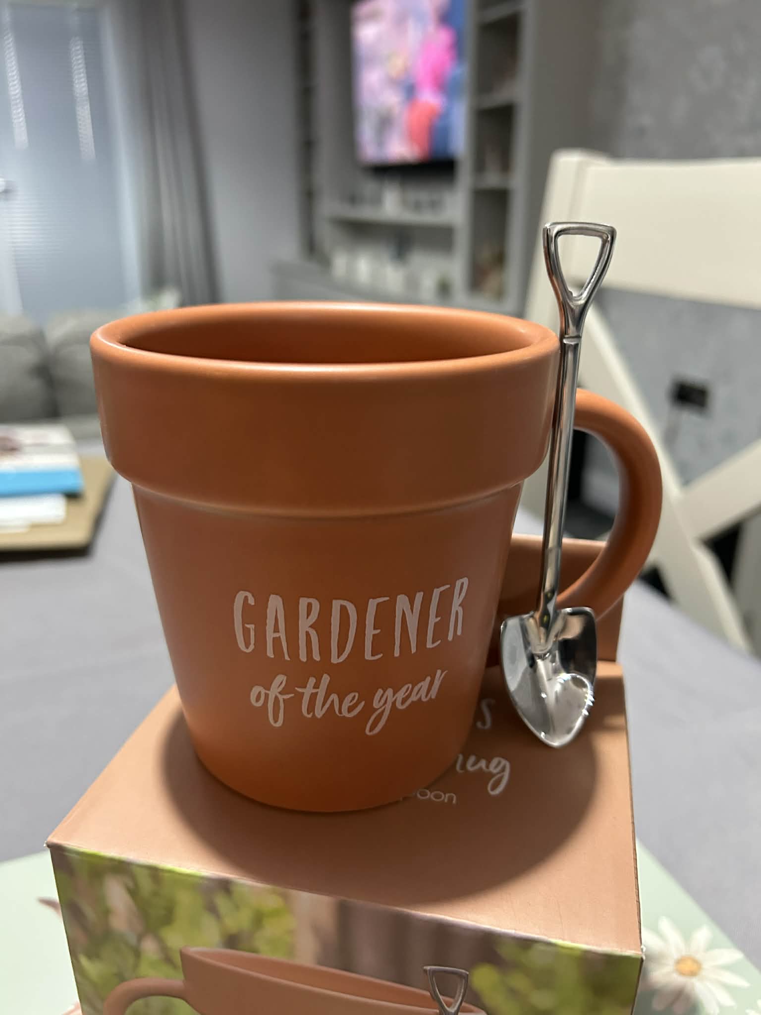 Gardener of the Year Pot Mug and Shovel Spoon, Gift Ideas, Gardener,