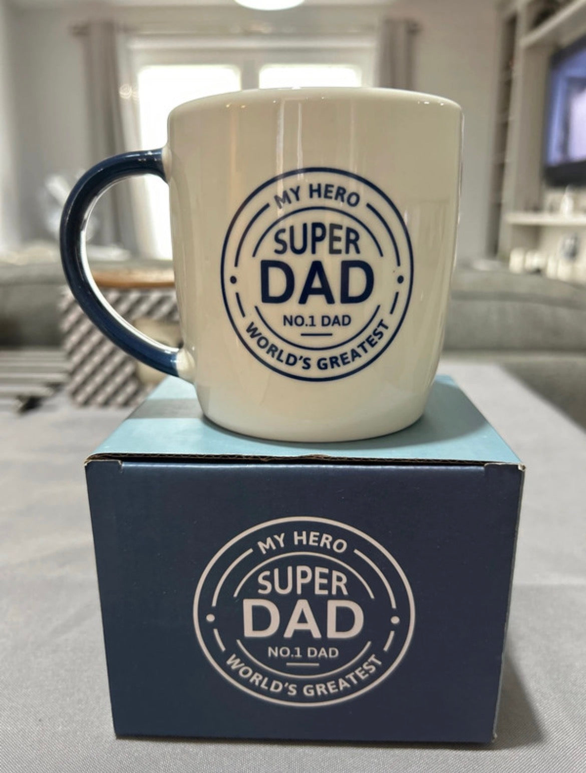 My Hero Super Dad Ceramic Coffee Tea Mug Cup Birthday Christmas Gift For Him