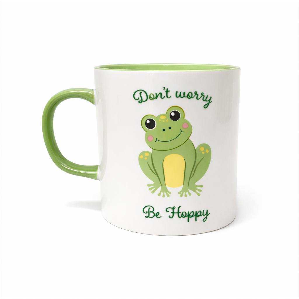 Don’t Worry Be Hoppy Ceramic Mug 300ml Coffee Tea Cup