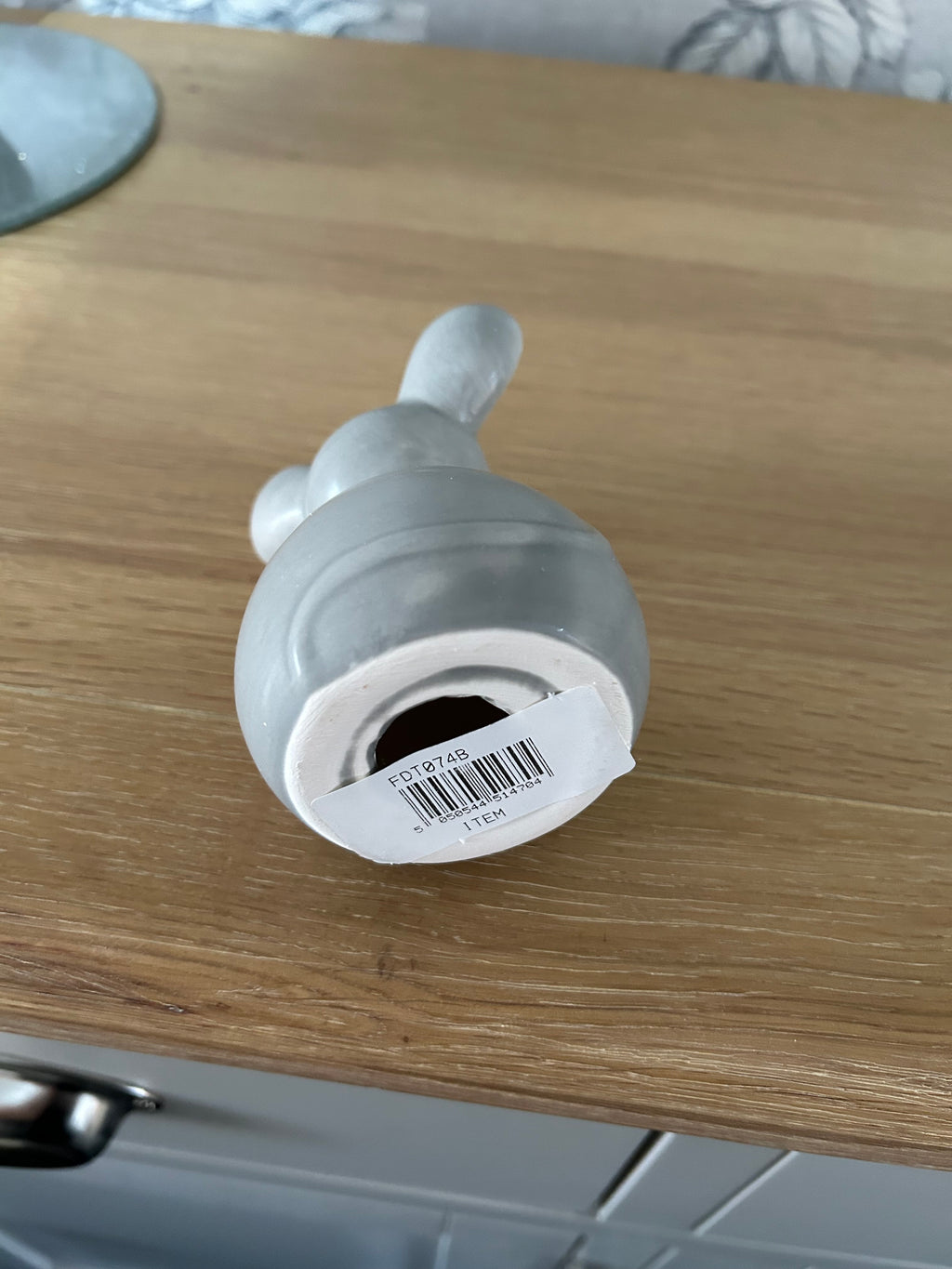 Medium Ceramic Standing Mouse Grey