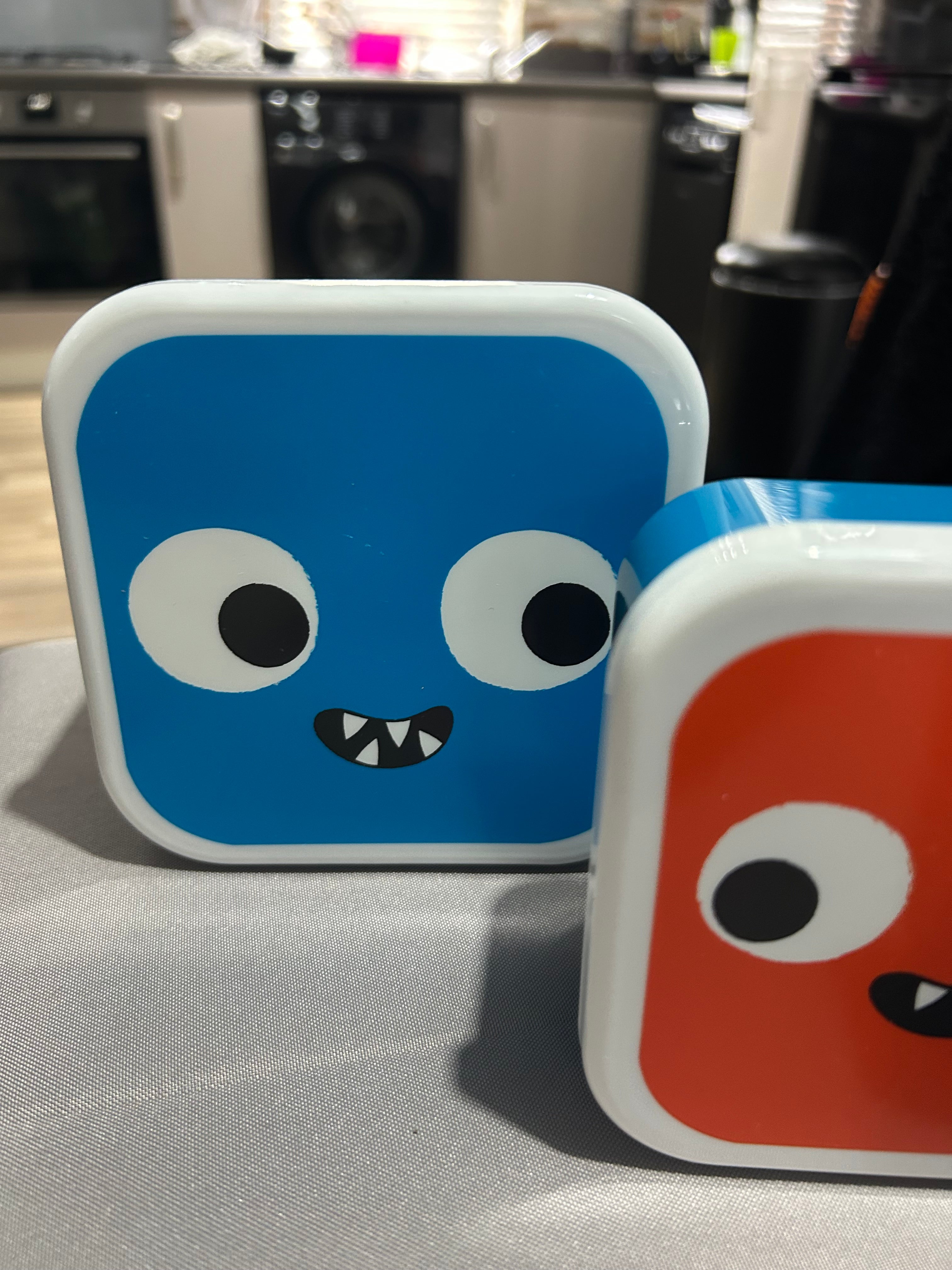 Sass & Belle Monster Lunch Boxes — Set of 3
