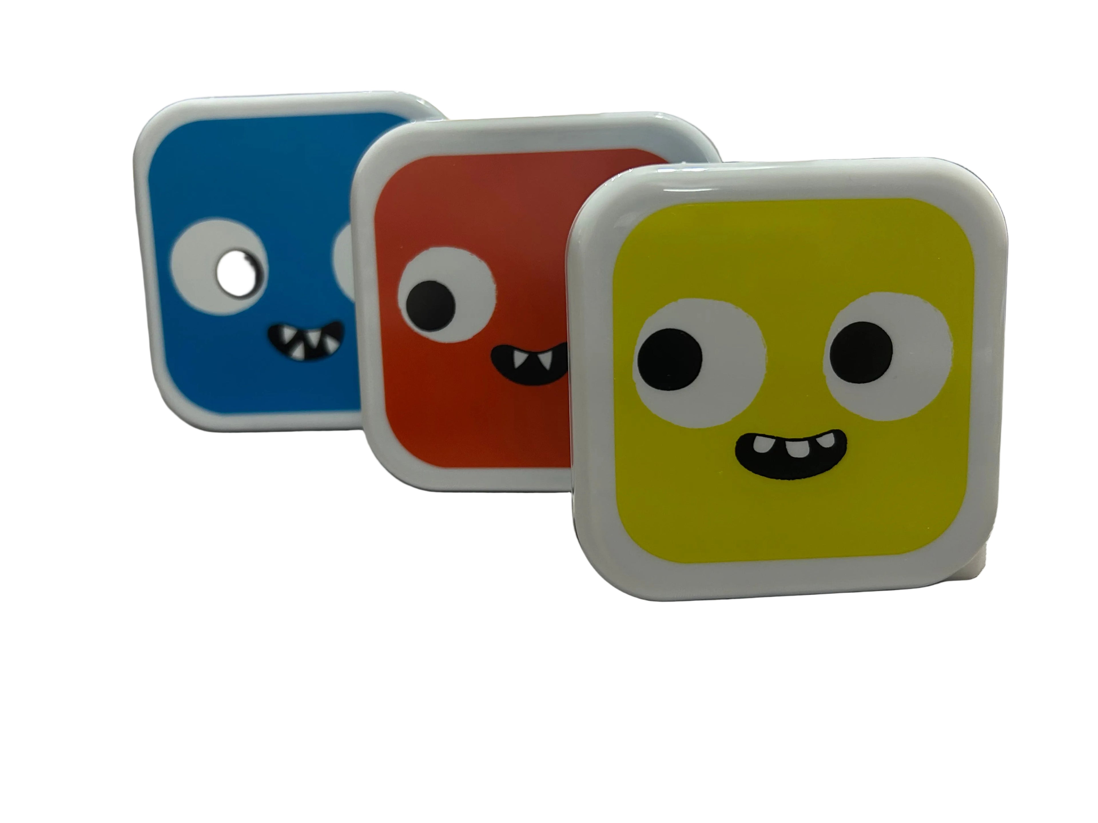 Sass & Belle Monster Lunch Boxes — Set of 3