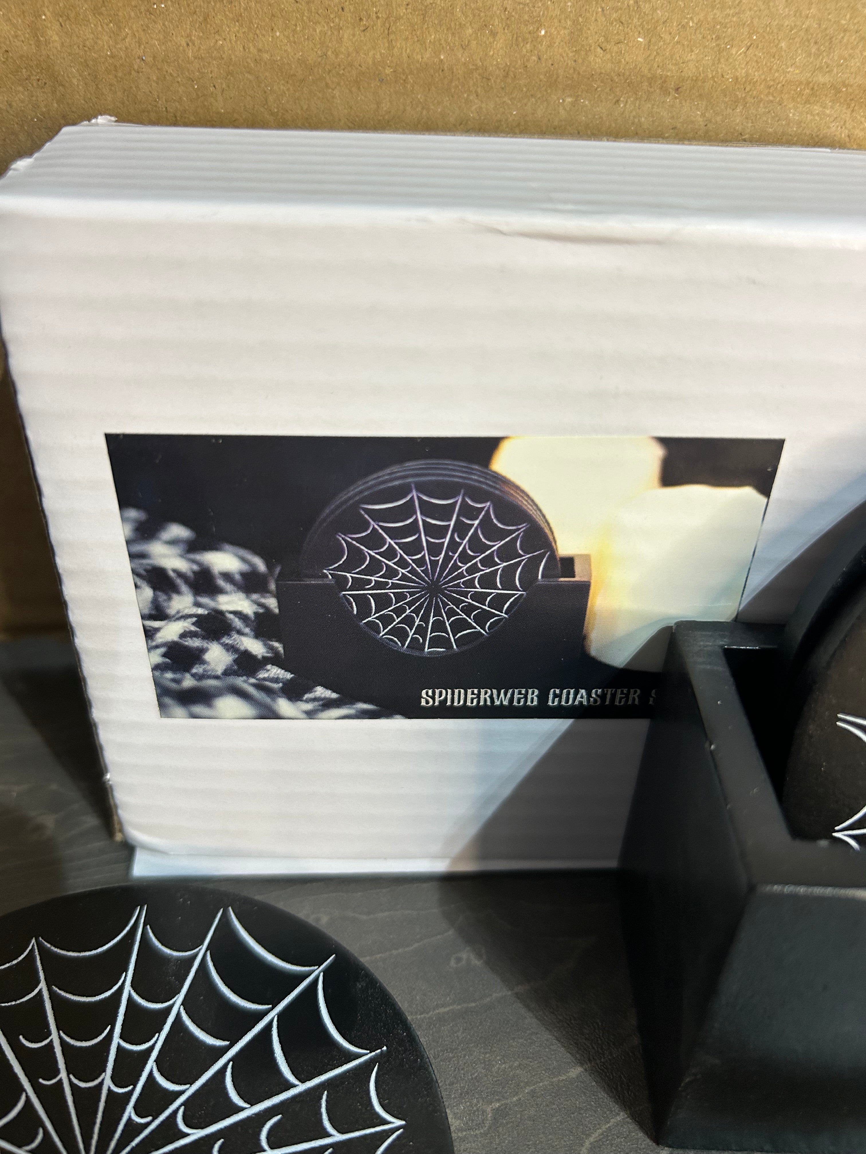 Spider Web Coaster Set