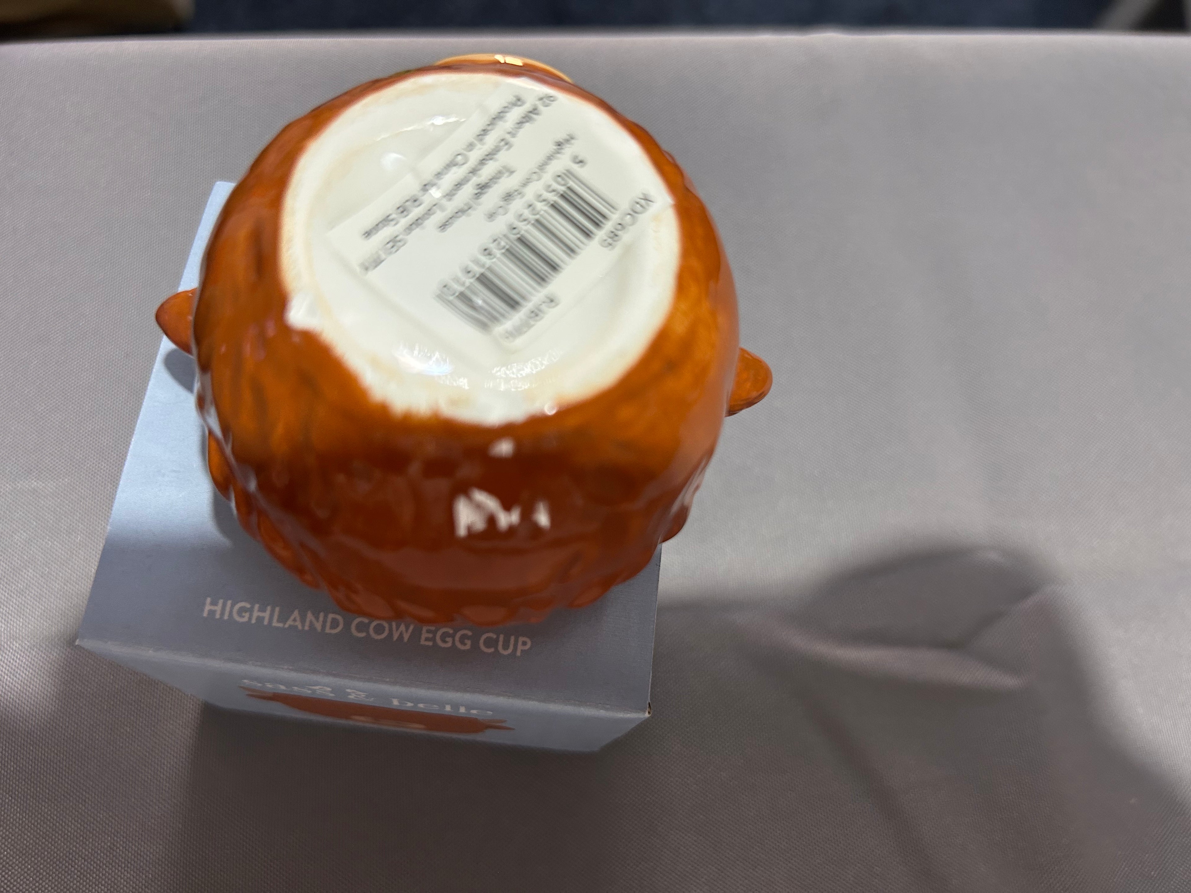Sass & Belle Highland Cow Ceramic Egg Cup