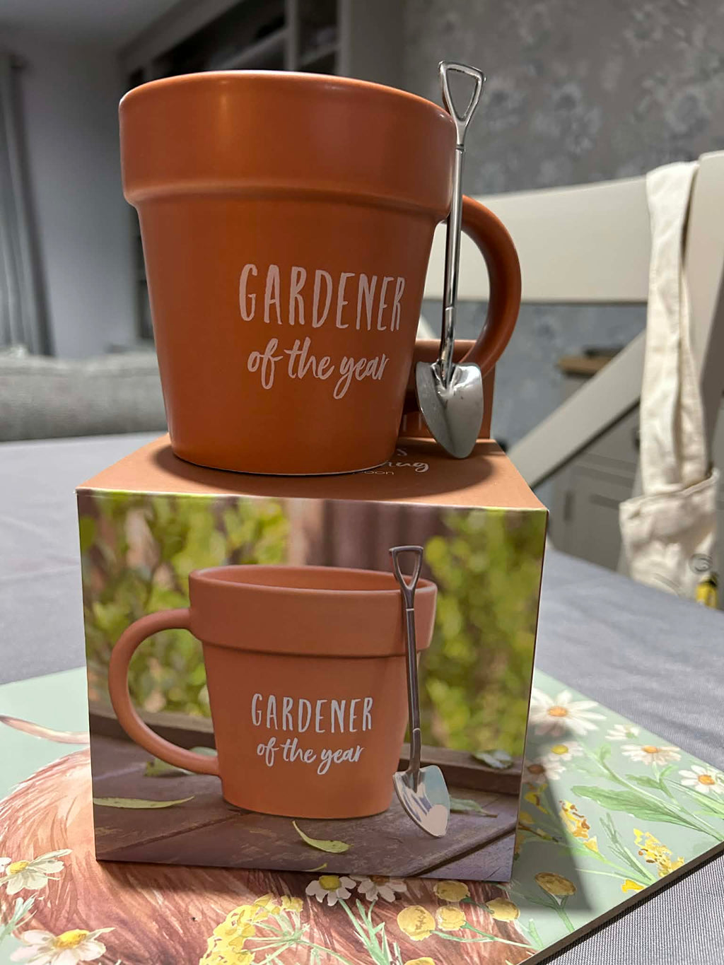 Gardener of the Year Pot Mug & Shovel Spoon