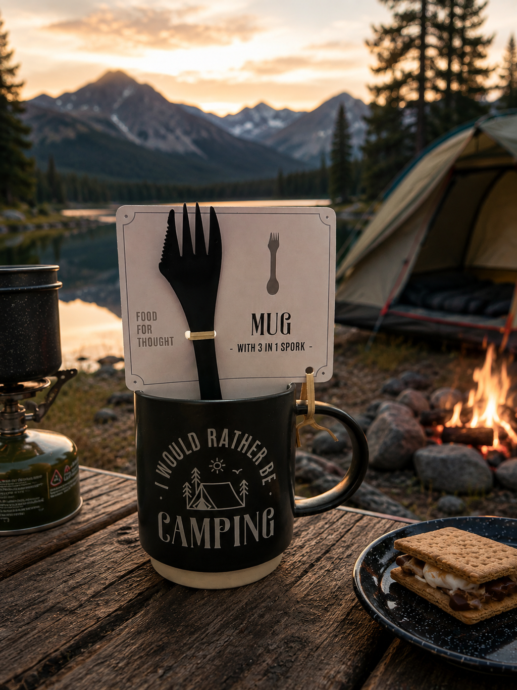 I would rather be Camping Inc 3-1 Utensil
