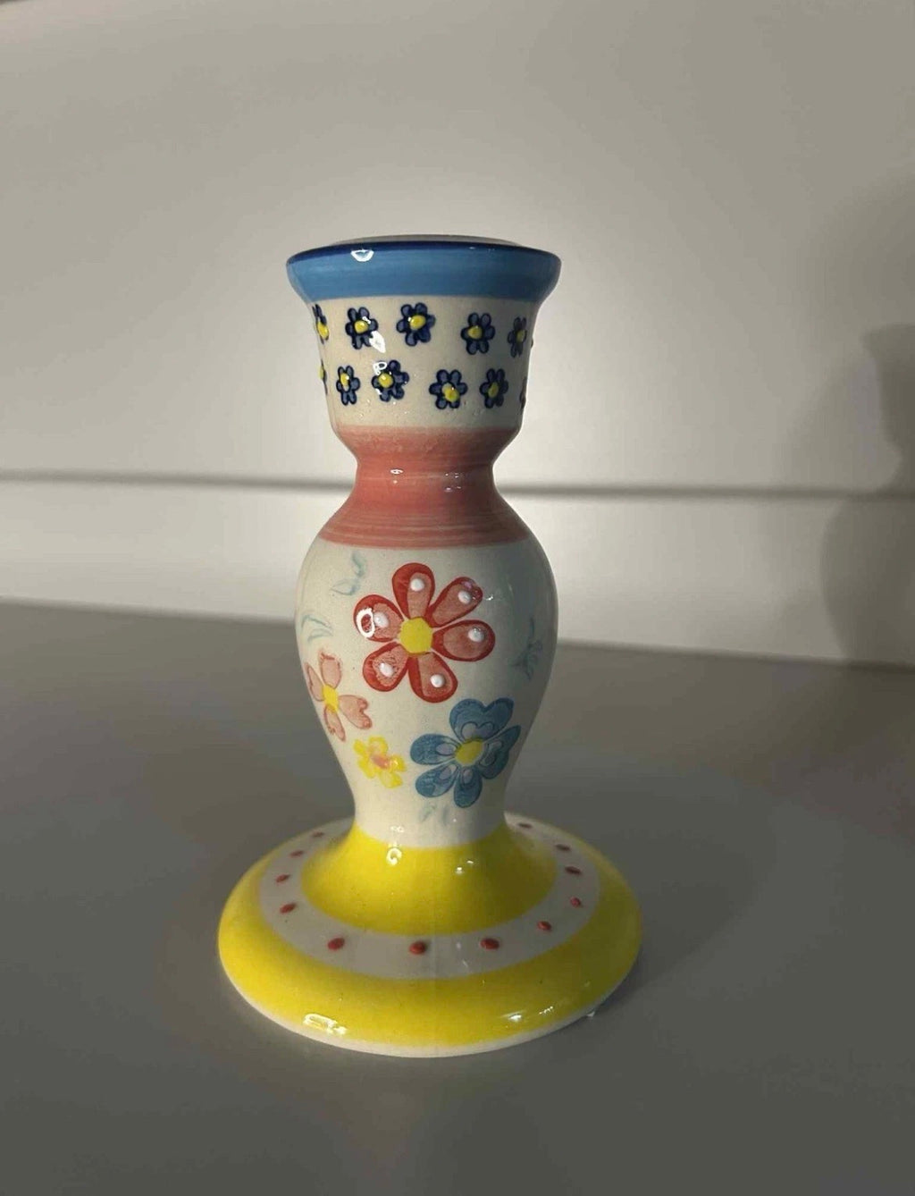 Sass & Belle Folk Floral Candlestick Holder