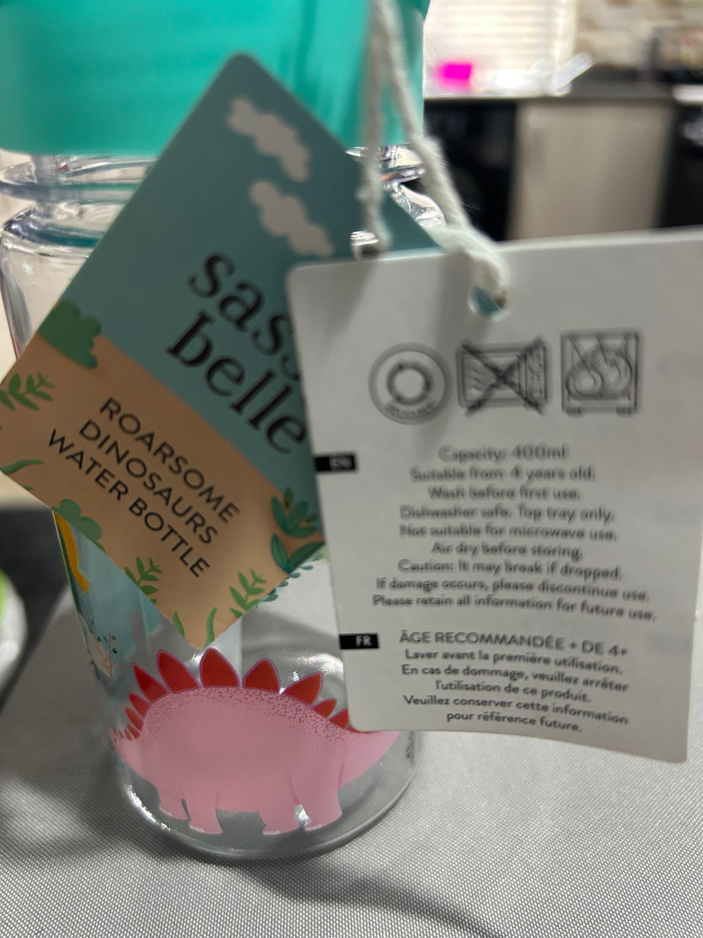 Sass & Belle 400ml Roarsome Water Bottle