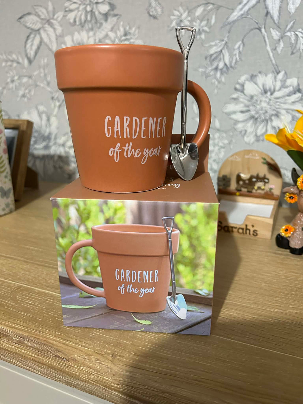 Gardener of the Year Pot Mug & Shovel Spoon