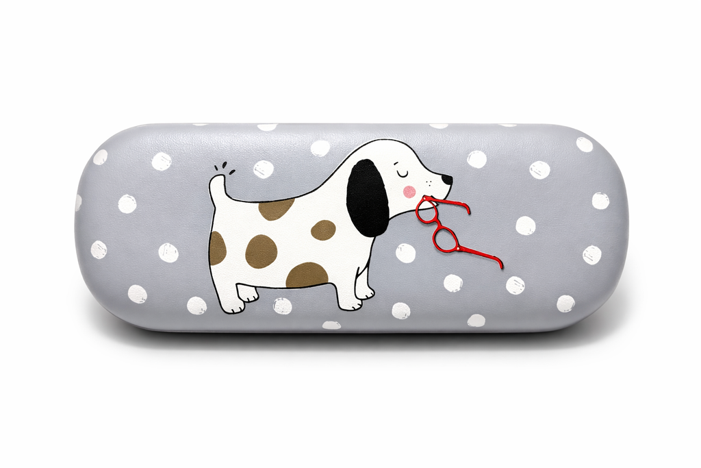 Sass & Belle Barney the Dog glasses Case - Grey