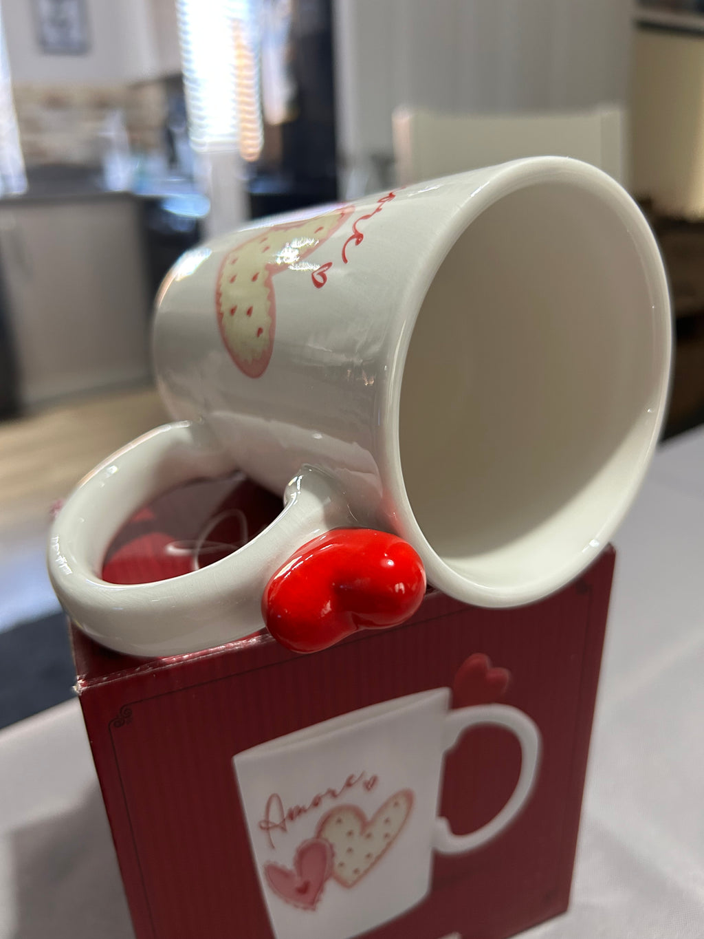 Cute “Amore” Heart Mug 💕 Aesthetic Coffee Cup | Romantic Gift Idea