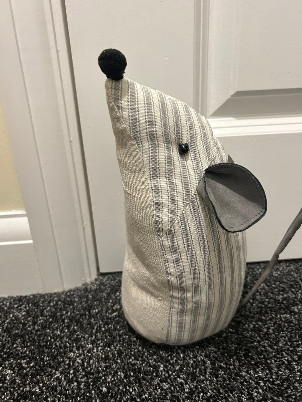 Mouse Striped Door Stop 26cm