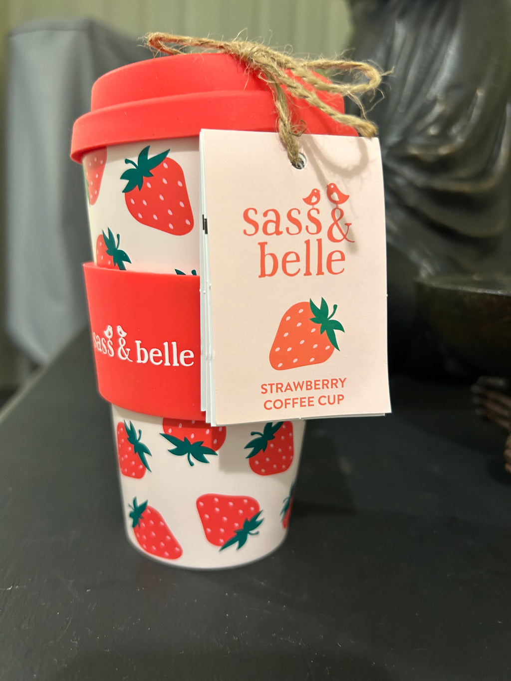 Sass & Belle Strawberry Coffee Travel Cup