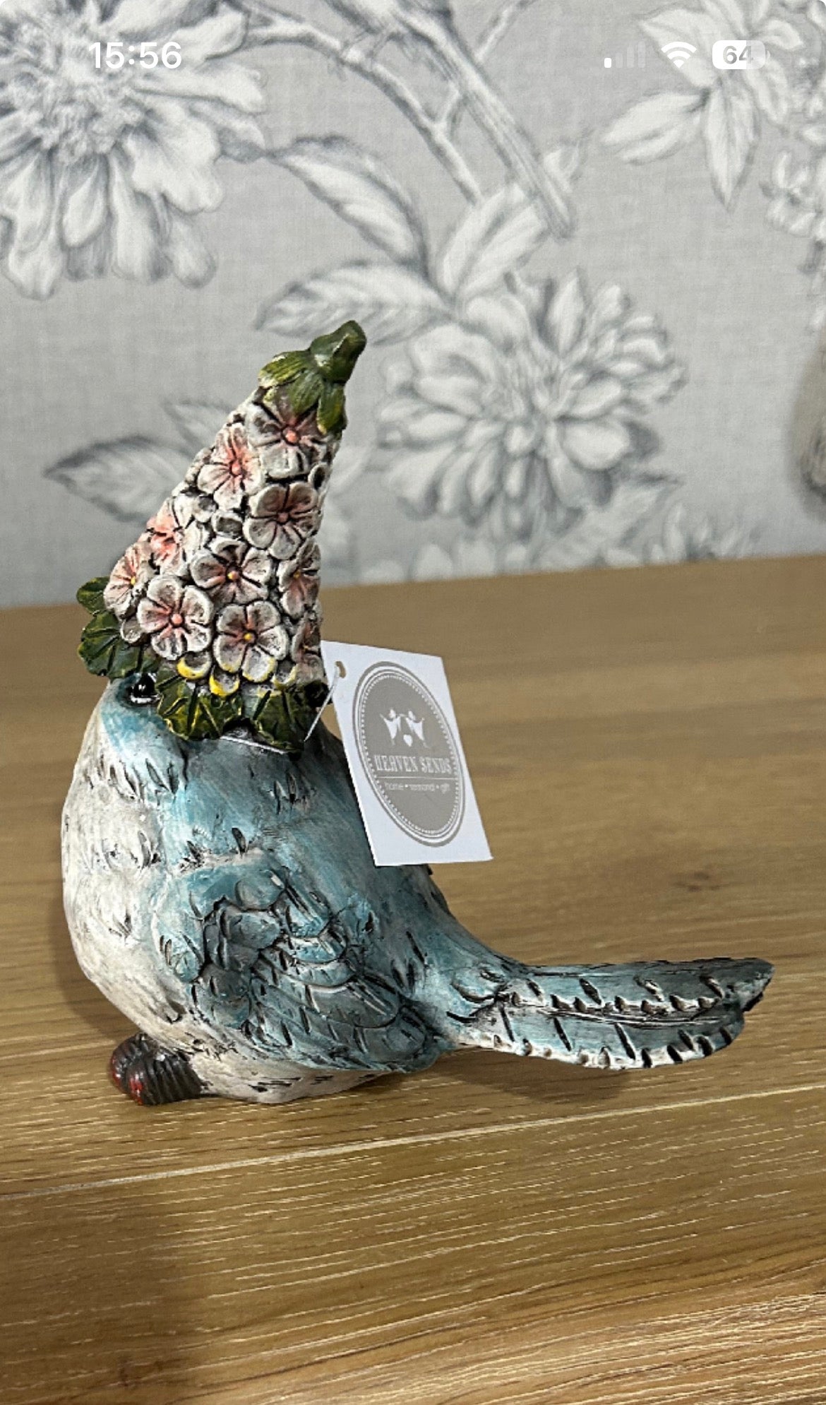 Resin Bird in Pink Hat
