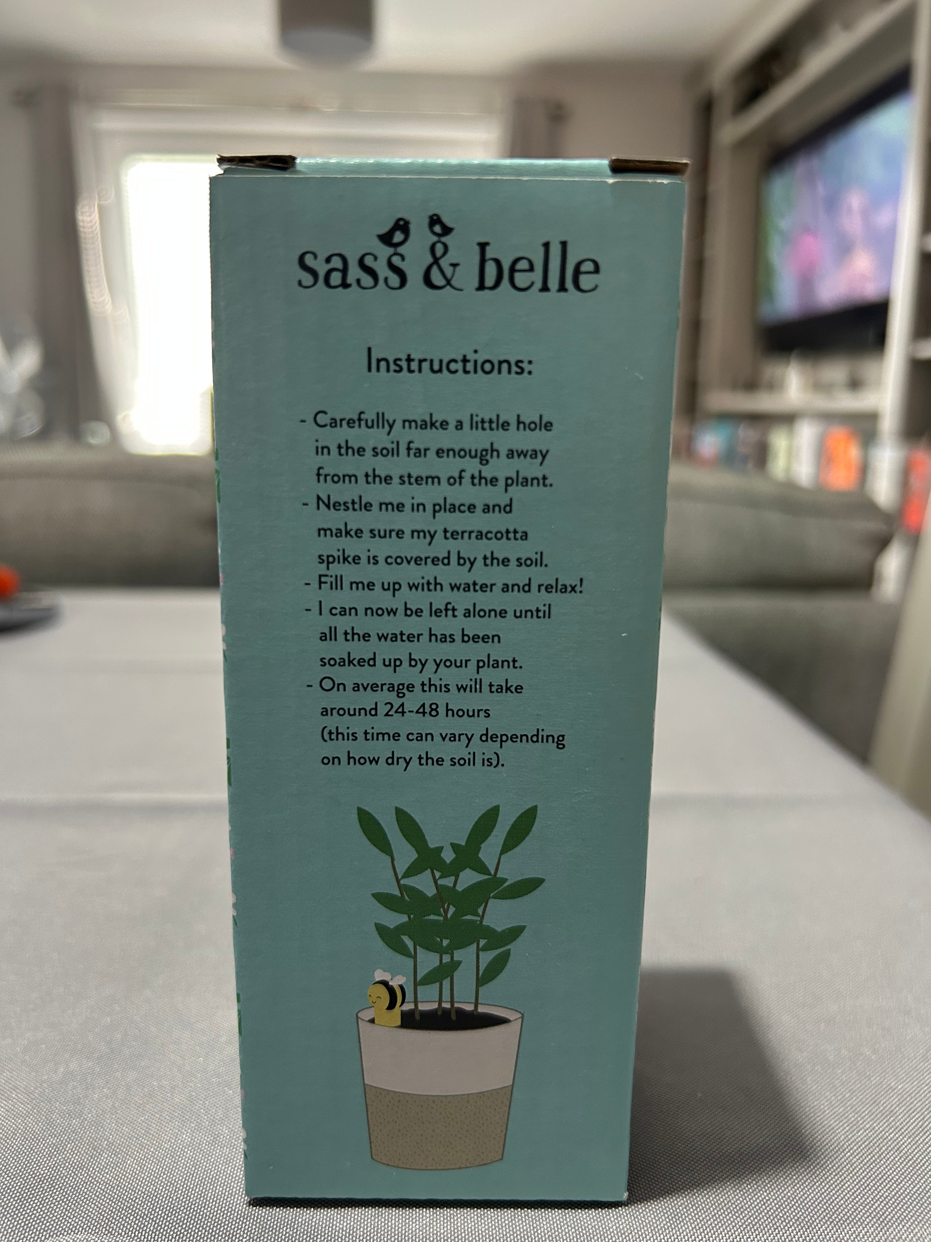 Sass & Belle Bee Shaped Watering Spike Terracotta